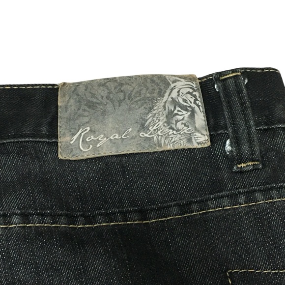 Royal Linx 38x30 Black Plaid Back Pocket Cotton Men’s Jeans - Picture 11 of 12